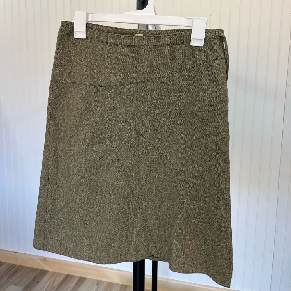 Chic Olive Pencil Skirt